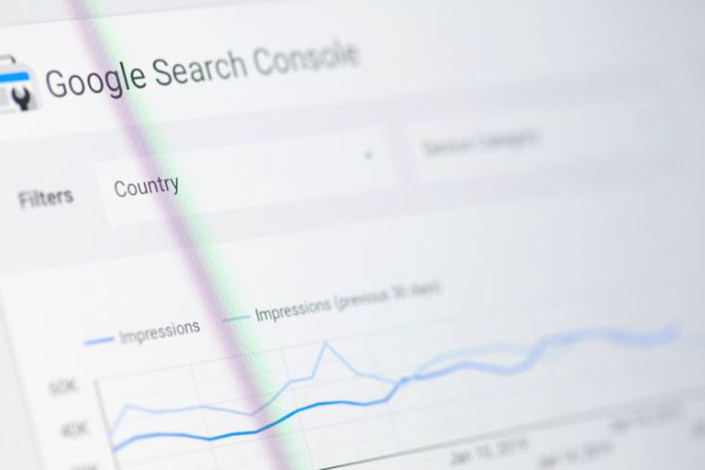 Image of google search console screen