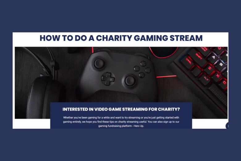 Help for Heroes gaming for charity instructions