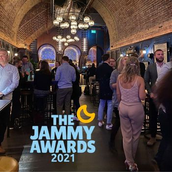 Celebrating a Giant win at the 2021 Jammy Awards!